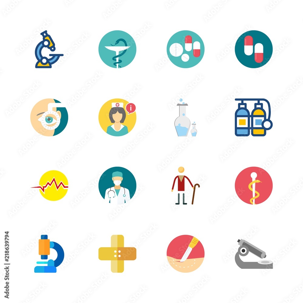16 hospital icons set 16 hospital icons set