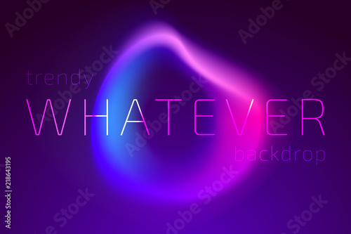 Trendy Colorful Fluid Gradient Shape Background with Place fo Text. Backdrop for Banner, Poster, Cover, Flyer, Presentation, Advertising, Intitational Card, Website and Mobile Usage