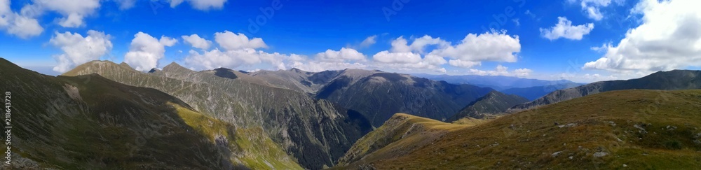 Mountains ridge and peeks - amazing panorama landscape