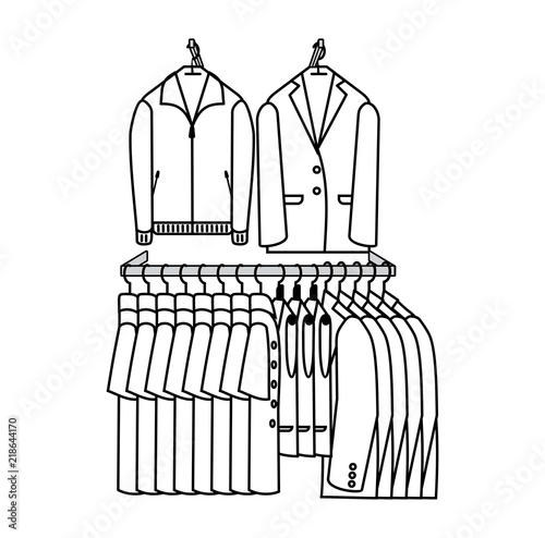 A simple symbolic image of clothing. Storefront