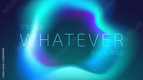 Trendy Colorful Fluid Gradient Shape Background with Place fo Text. Backdrop for Banner, Poster, Cover, Flyer, Presentation, Advertising, Intitational Card, Website and Mobile Usage