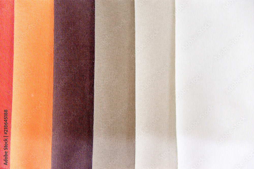 Fototapeta premium Rolls of fabric and textiles in a shop or store