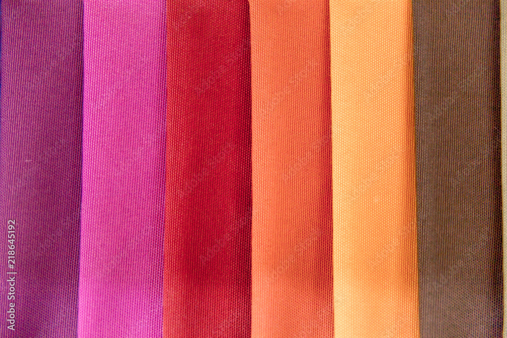 Fototapeta premium Rolls of fabric and textiles in a shop or store