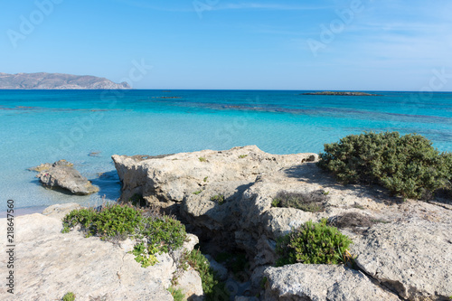 Elafonisi beach in Crete