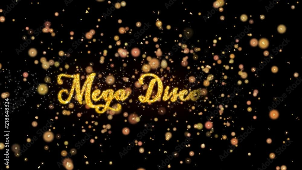 Mega Discount Abstract particles and fireworks greeting card text with shiny black background for festivals,events,holidays,party,celebration. Mega Discount Abstract particles and fireworks greeting card text with shiny black background for festivals,events,holidays,party,celebration.