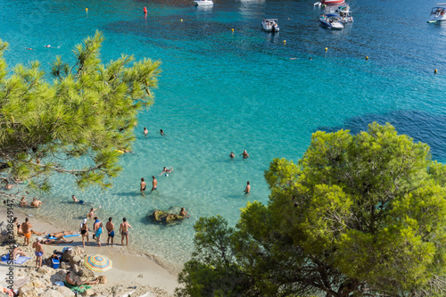 Cala Saladeta beach near San Antonio, Ibiza