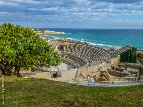 Obraz na plátně Anfiteatro romano de Tarragona, ciudad de Cataluña, España