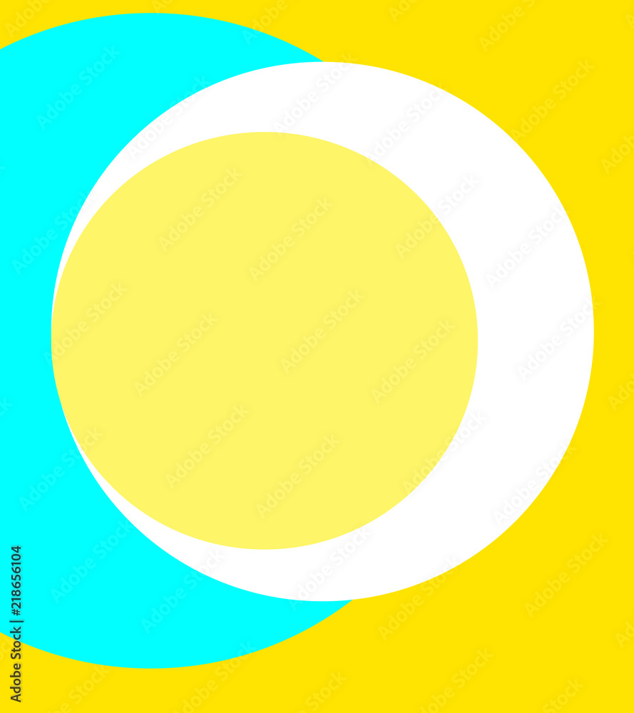 Geometric shapes in yellow, black, white and turquoise custom designed for use as graphic resources.