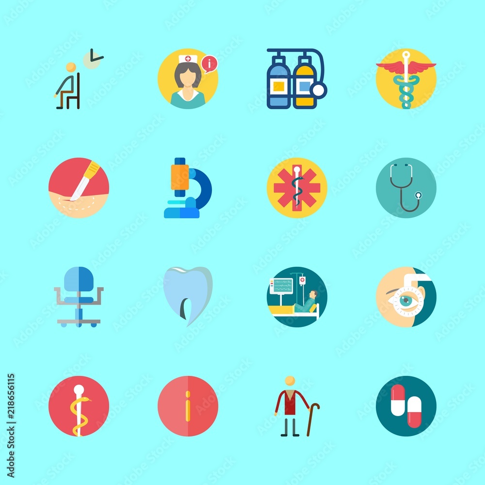 16 hospital icons set 16 hospital icons set