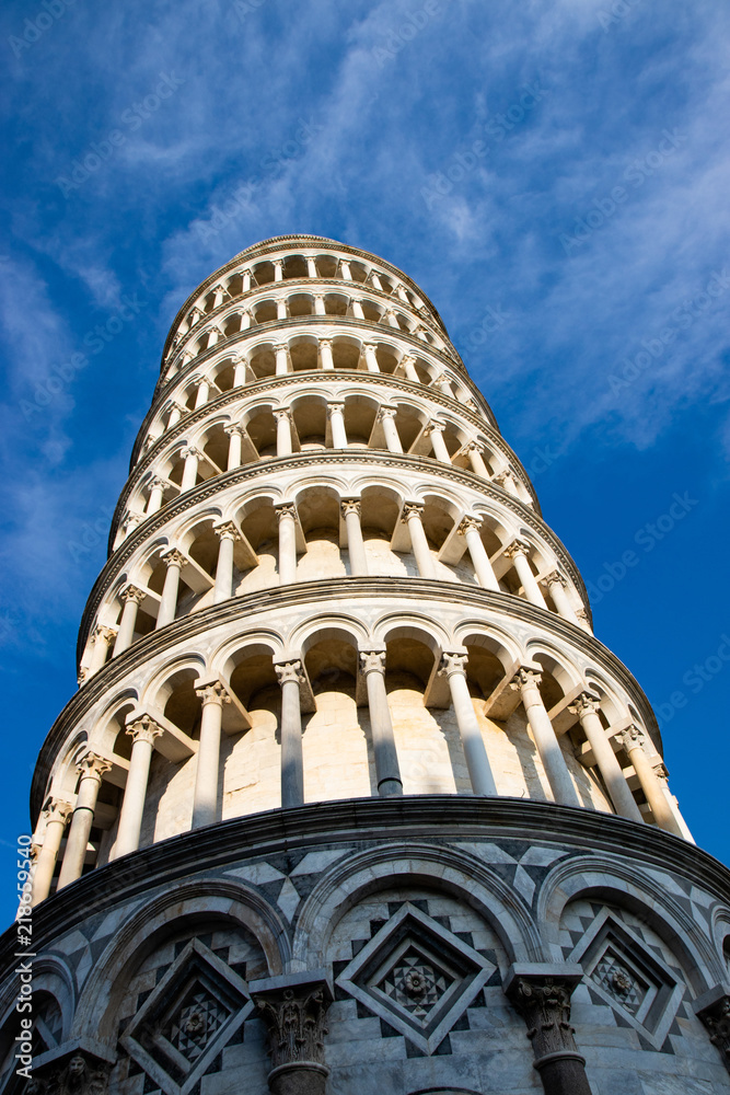 The leaning tower of pisa
