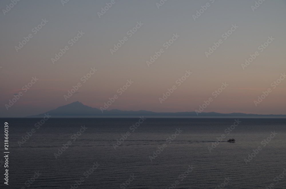 A Boat And The Sea