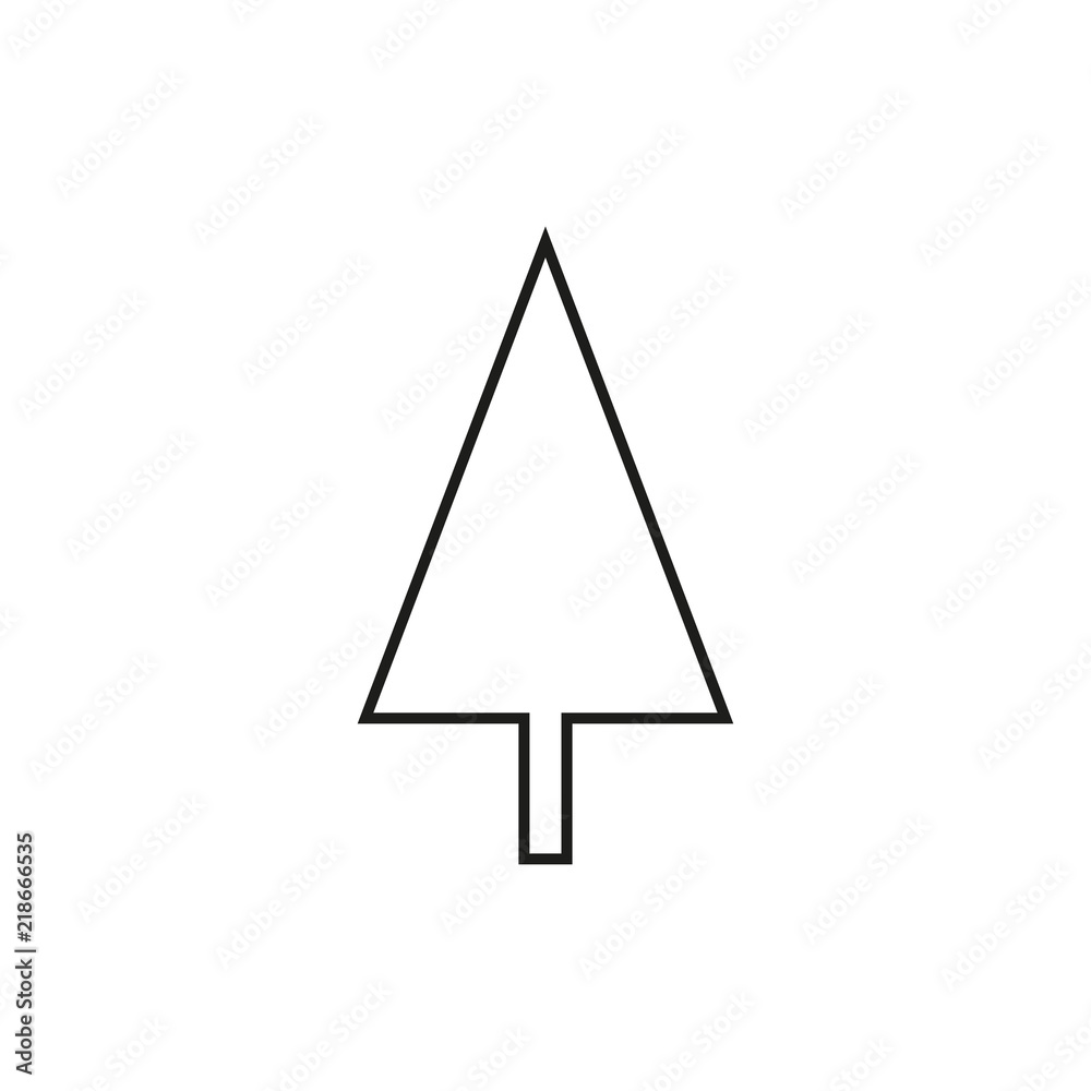 Christmas tree - simple icon Christmas tree - simple icon