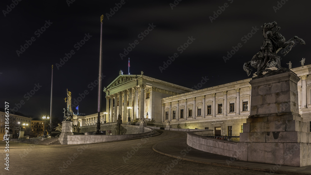 Fototapeta premium Austrian parliament in Vienna
