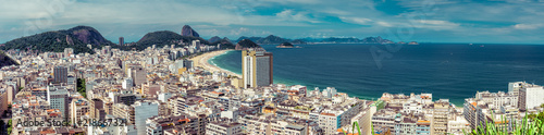 Panorama of Rio de Janeiro with Copacabana Beach, Brazil © marchello74