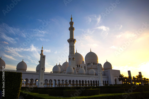 Sheikh Zayed Grand Mosque in Abu Dhabi.