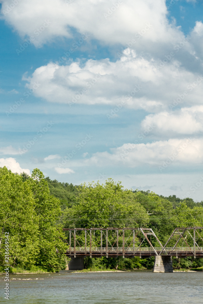 Bridge over river under sky