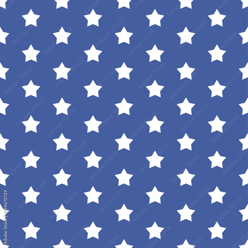 Stars on a pretty blue background retro seamless vector pattern for packaging, fabric, paper, background. Stars on a pretty blue background retro seamless vector pattern for packaging, fabric, paper, background.