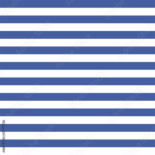 Navy rope striped seamless pattern in blue and white, vector