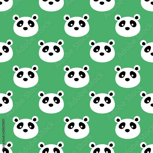 Seamless Panda bear pattern, background, texture Vector illustration.