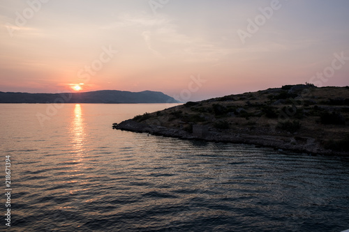 Sunset at sea