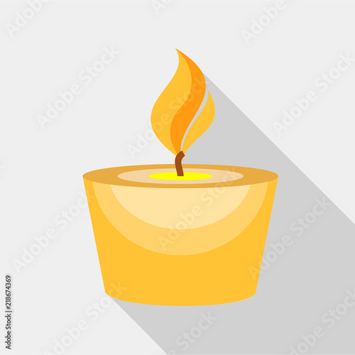 Candle icon. Flat illustration of candle vector icon for web