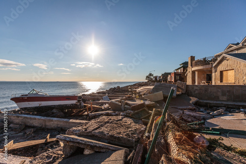 Sandy hurricane damage in New York