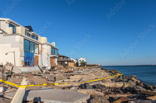 Sandy hurricane damage in New York