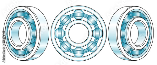 Ball bearings illustration