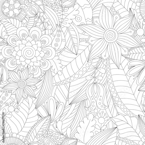 Vector seamless floral pattern