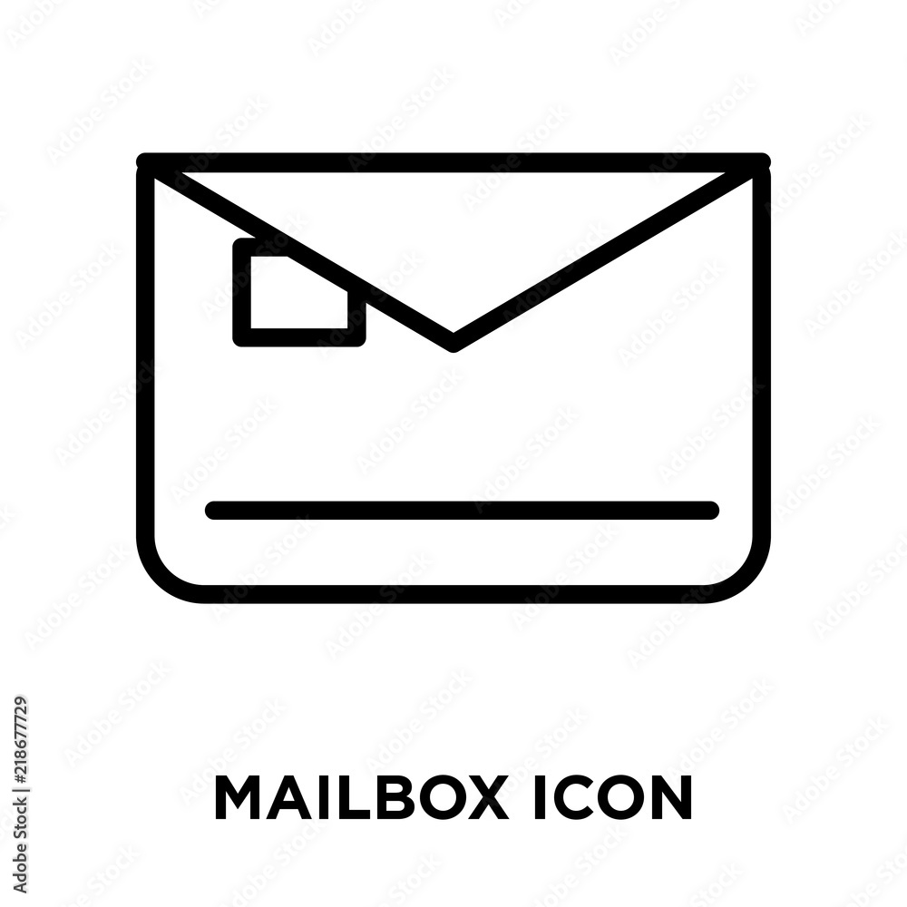 mailbox icons isolated on white background. Modern and editable mailbox icon. Simple icon vector illustration.