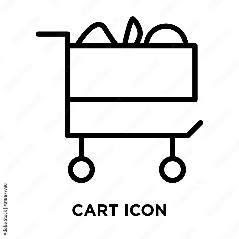 cart icons isolated on white background. Modern and editable cart icon. Simple icon vector illustration.