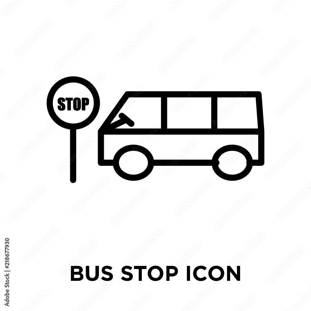 bus stop icons isolated on white background. Modern and editable bus stop icon. Simple icon vector illustration. bus stop icons isolated on white background. Modern and editable bus stop icon. Simple icon vector illustration.