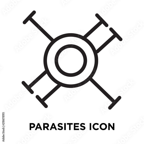 Parasites icon vector isolated on white background, Parasites sign , line symbol or linear element design in outline style
