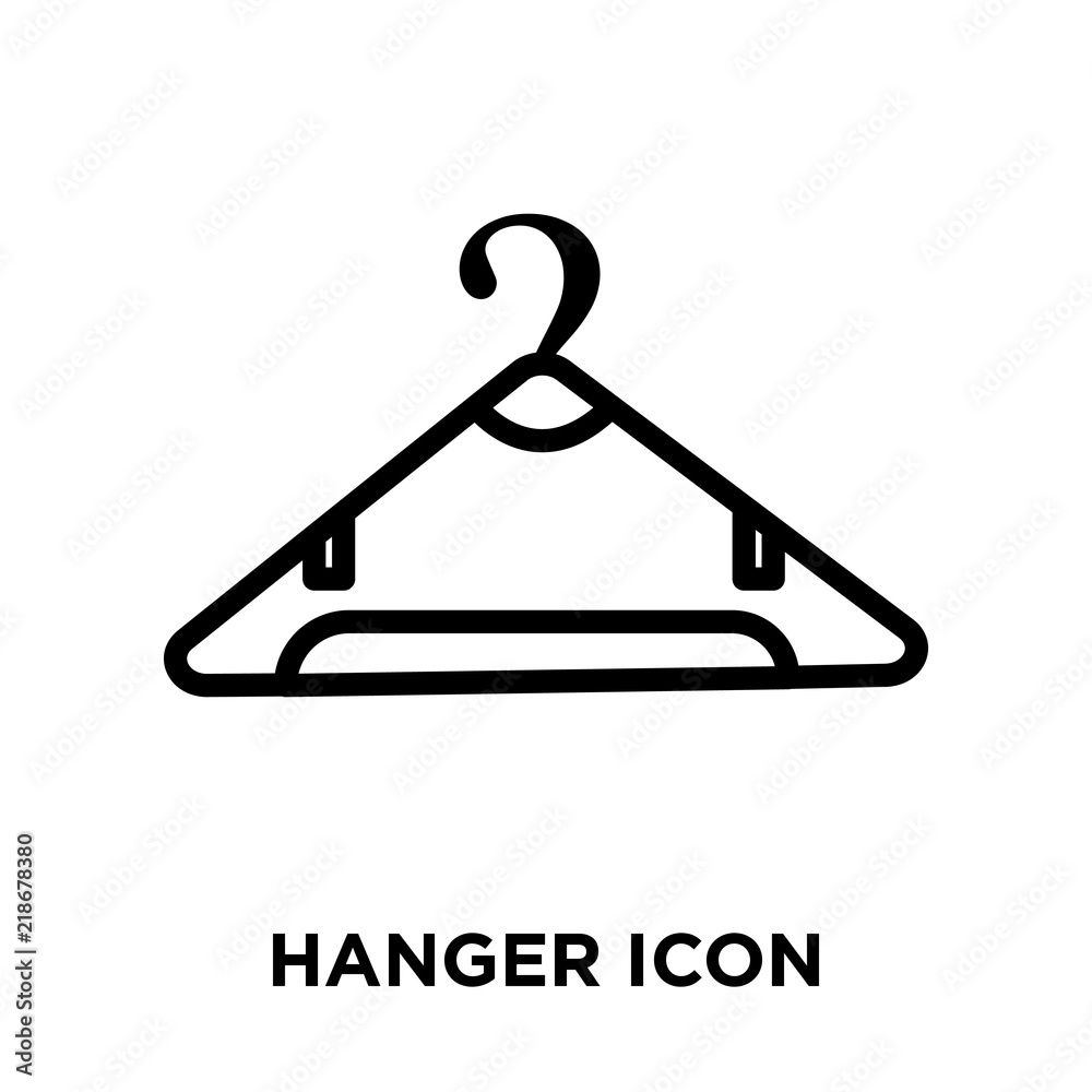 hanger icons isolated on white background. Modern and editable hanger icon. Simple icon vector illustration. hanger icons isolated on white background. Modern and editable hanger icon. Simple icon vector illustration.
