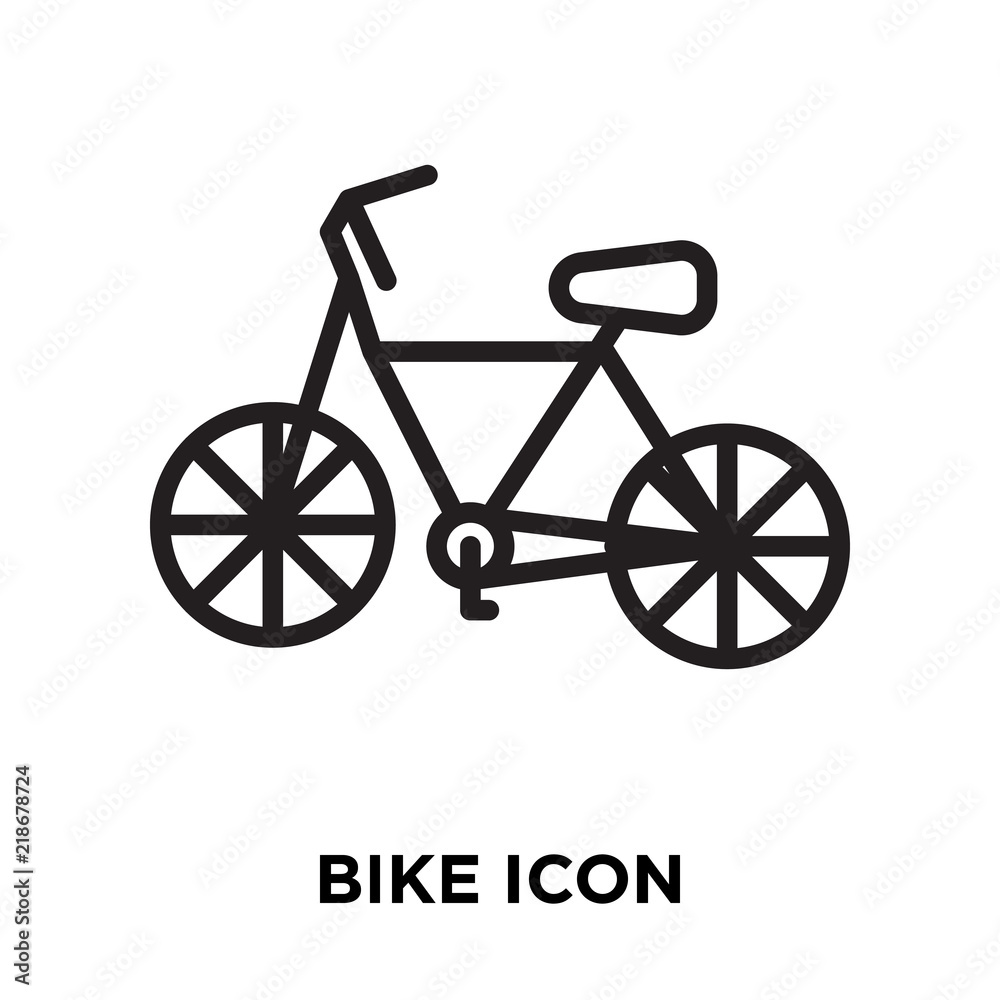 bike icon on white background. Modern icons vector illustration. Trendy bike icons