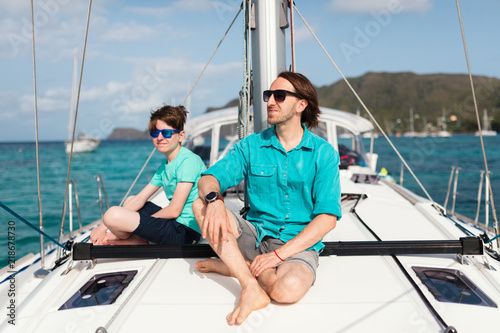 Family on board of sailing yacht © BlueOrange Studio