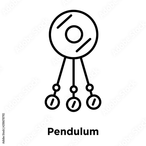 pendulum icon isolated on white background. Simple and editable pendulum icons. Modern icon vector illustration.