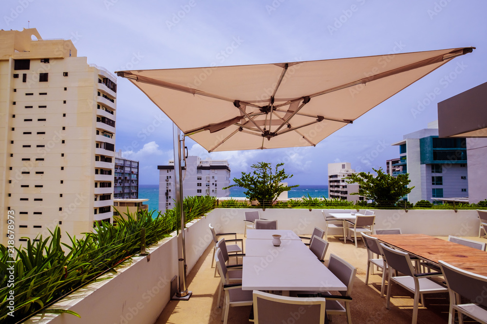 Fototapeta premium Colorful Skyline of San Juan Puerto Rico