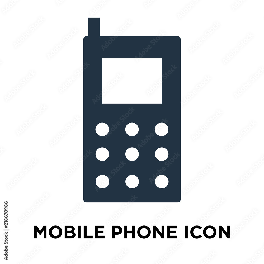 Mobile phone icon vector isolated on white background, Mobile phone sign Mobile phone icon vector isolated on white background, Mobile phone sign