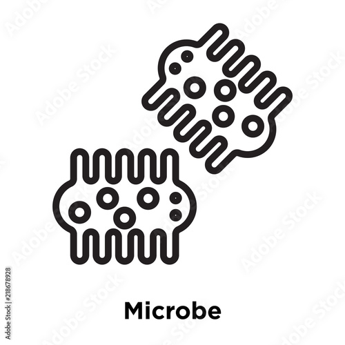 microbe icons isolated on white background. Modern and editable microbe icon. Simple icon vector illustration.