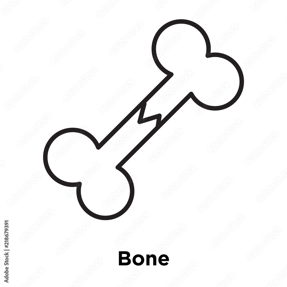 bone icon isolated on white background. Simple and editable bone icons. Modern icon vector illustration. bone icon isolated on white background. Simple and editable bone icons. Modern icon vector illustration.