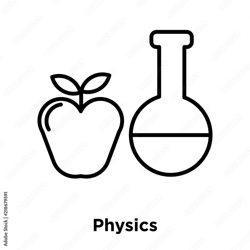 physics icon isolated on white background. Simple and editable physics icons. Modern icon vector illustration. physics icon isolated on white background. Simple and editable physics icons. Modern icon vector illustration.