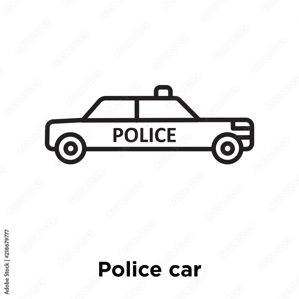 police car icon isolated on white background. Simple and editable police car icons. Modern icon vector illustration. police car icon isolated on white background. Simple and editable police car icons. Modern icon vector illustration.