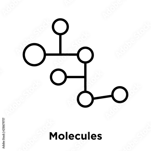 molecules icon isolated on white background. Simple and editable molecules icons. Modern icon vector illustration.