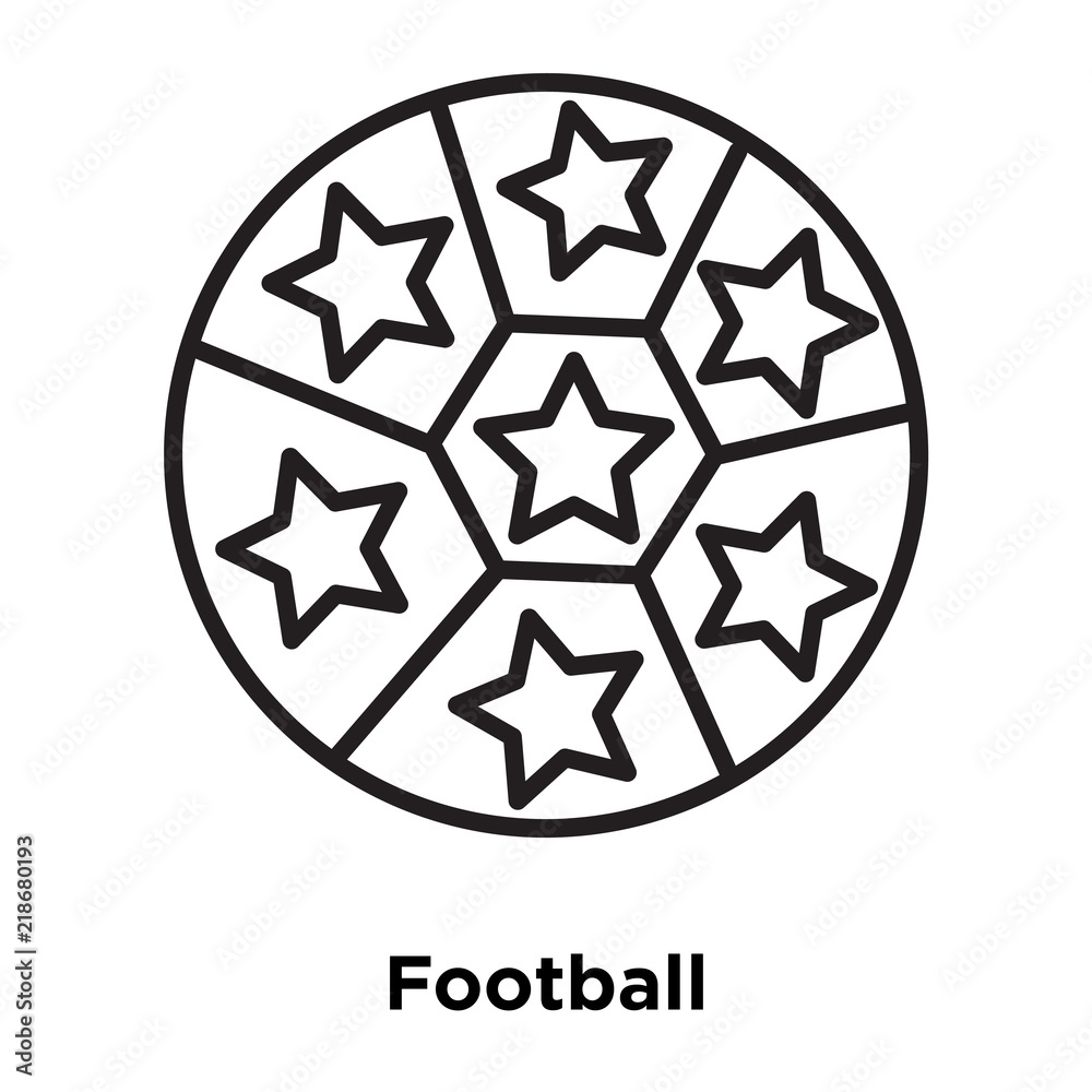 football icon isolated on white background. Simple and editable football icons. Modern icon vector illustration. football icon isolated on white background. Simple and editable football icons. Modern icon vector illustration.