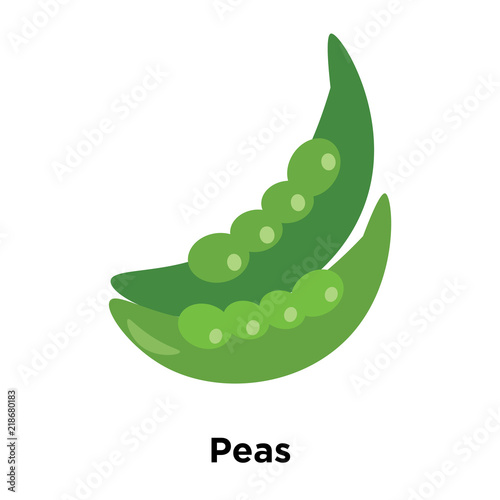 Peas icon vector isolated on white background, Peas sign