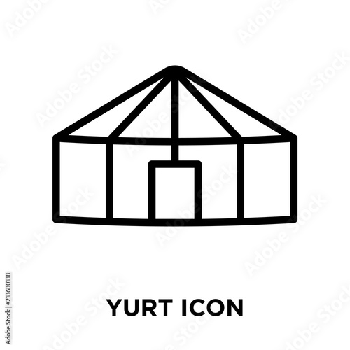 yurt icons isolated on white background. Modern and editable yurt icon. Simple icon vector illustration.