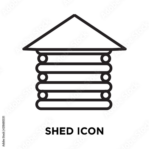 shed icon on white background. Modern icons vector illustration. Trendy shed icons