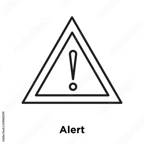 alert icon isolated on white background. Simple and editable alert icons. Modern icon vector illustration.