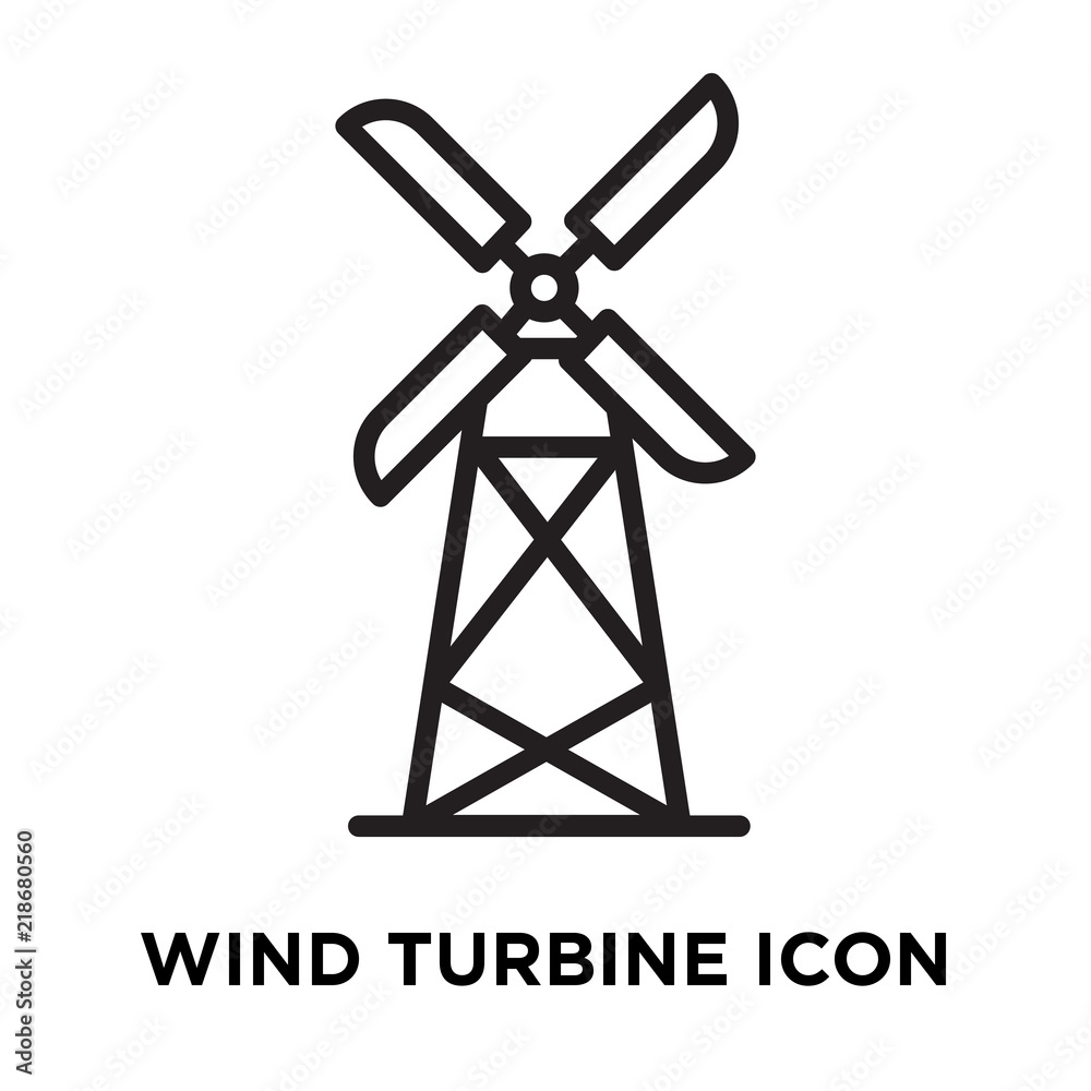 wind turbine icon on white background. Modern icons vector illustration. Trendy wind turbine icons wind turbine icon on white background. Modern icons vector illustration. Trendy wind turbine icons